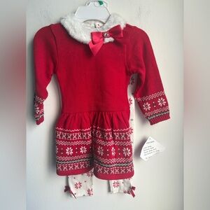Blueberi boulevard Christmas toddler outfit size 2t girls NEW